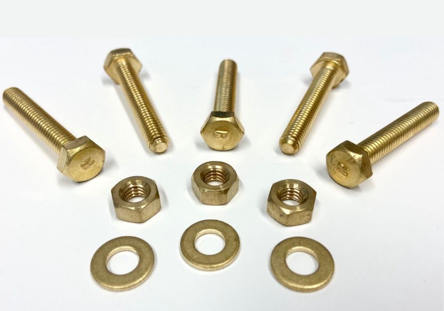 Brass Bolts Nuts & Washers